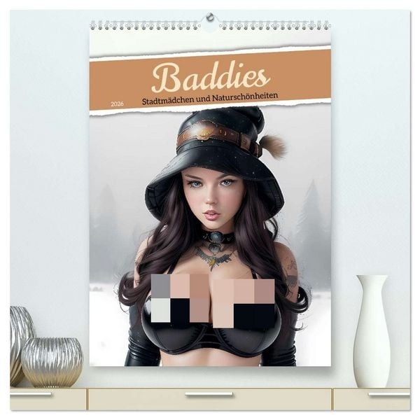 Produktbild: Baddies - Stadtm&auml;dchen und Natursch&ouml;nheiten (hochwertiger Premium Wandkalender 2026 DIN A2 hoch), Kunstdruck in Hochglanz