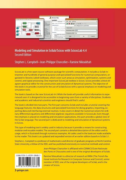 Produktbild: Modeling and Simulation in Scilab/Scicos with ScicosLab 4.4
