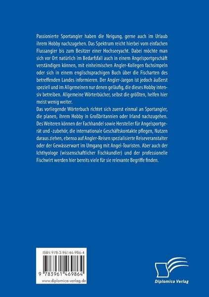 Produktbild: W&ouml;rterbuch Sportfischerei f&uuml;r Gro&szlig;britannien und Irland. Englisch - Deutsch / Deutsch - Englisch