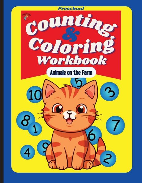 Produktbild: Preschool Counting and Coloring Workbook - Animals on the Farm