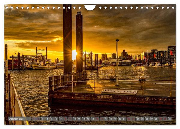 Produktbild: Hamburg City Vibes (Wandkalender 2026 DIN A4 quer), CALVENDO Monatskalender