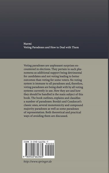 Produktbild: Voting Paradoxes and How to Deal with Them