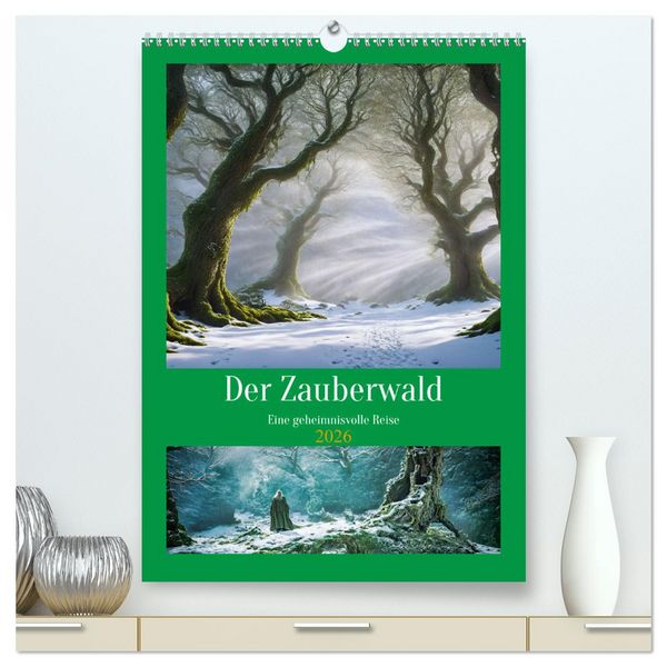 Produktbild: Der Zauberwald Eine geheimnisvolle Reise (hochwertiger Premium Wandkalender 2026 DIN A2 hoch), Kunstdruck in Hochglanz