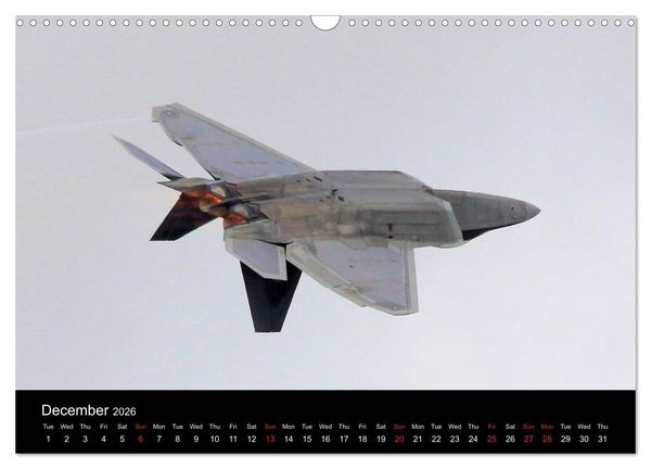 Produktbild: Lockheed Martin F-22A Raptor (Wall Calendar 2026 DIN A3 landscape), CALVENDO 12 Month Wall Calendar