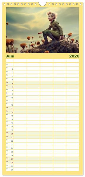 Produktbild: Familienplaner 2026 - Zauberhafte M&auml;rchen aus aller Welt mit 5 Spalten (Wandkalender, 21 x 45 cm) CALVENDO