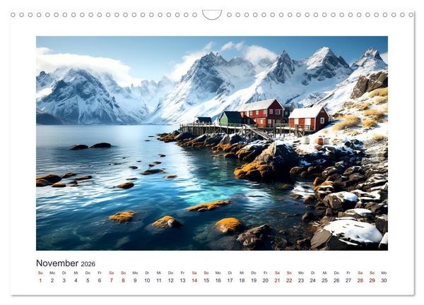 Produktbild: Faszinierender Norden (Wandkalender 2026 DIN A3 quer), CALVENDO Monatskalender