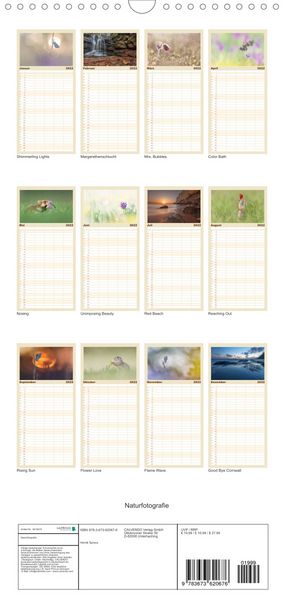 Produktbild: Familienplaner Naturfotografie (Wandkalender 2022 , 21 cm x 45 cm, hoch)