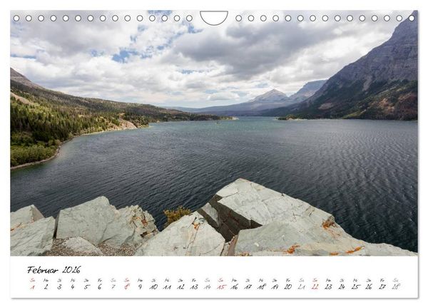 Produktbild: Glacier National Park Montana - USA (Wandkalender 2026 DIN A4 quer), CALVENDO Monatskalender