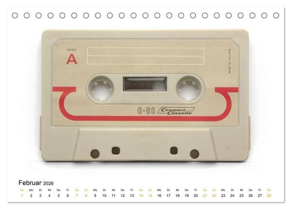 Produktbild: Audio Tapes (Tischkalender 2026 DIN A5 quer), CALVENDO Monatskalender