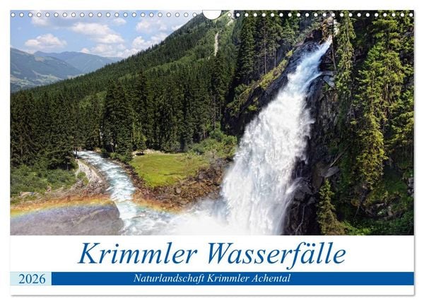 Produktbild: Krimmler Wasserf&auml;lle - Naturlandschaft Krimmler Achental (Wandkalender 2026 DIN A3 quer), CALVENDO Monatskalender