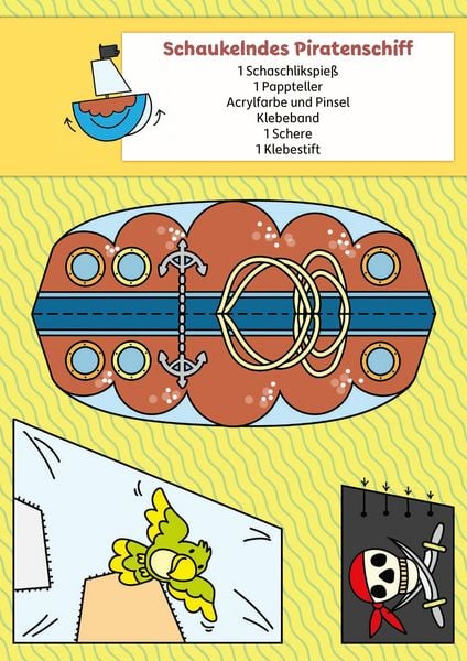 Produktbild: Lass uns basteln &ndash; Bastelbuch ab 5 Jahre &ndash; Piraten