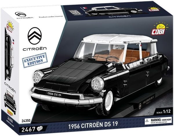 COBI Cars 24350 - 1956 Citroen DS 19, Executive Edition, Bausatz 1:12, 2467 Klemmbausteine