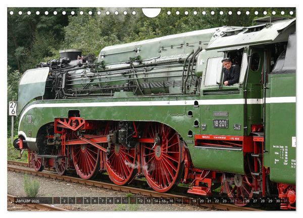 Produktbild: Unter Dampf - Eisenbahnromantik aus vergangener Zeit (Wandkalender 2026 DIN A4 quer), CALVENDO Monatskalender