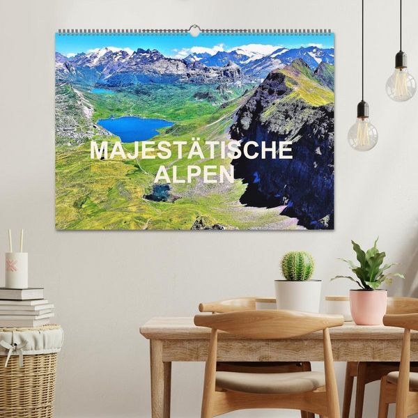 Produktbild: Majest&auml;tische Alpen (Wandkalender 2026 DIN A2 quer), CALVENDO Monatskalender