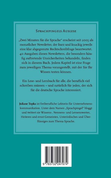 Produktbild: Zwei Minuten f&uuml;r die Sprache