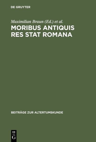Produktbild: Moribus antiquis res stat Romana