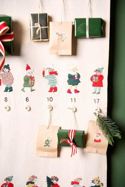 Produktbild: Stickpackung Vorgezeichnet, Adventskalender Kinder