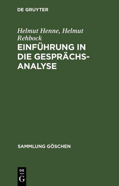 Produktbild: Einf&uuml;hrung in die Gespr&auml;chsanalyse