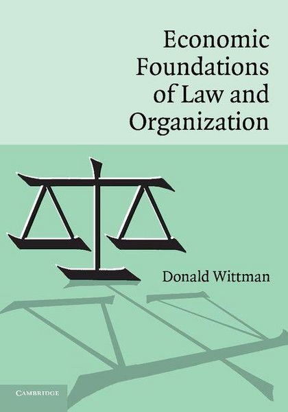 Produktbild: Economic Foundations of Law and Organization