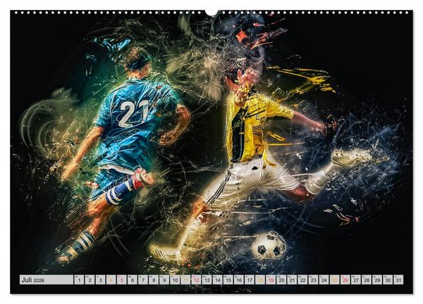 Produktbild: Fu&szlig;ball - extrem (hochwertiger Premium Wandkalender 2026 DIN A2 quer), Kunstdruck in Hochglanz
