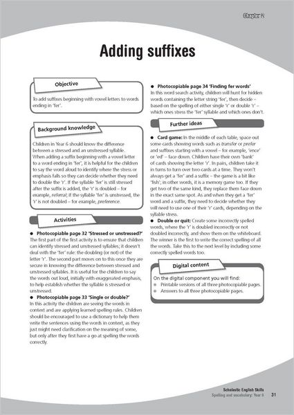 Produktbild: Spelling and Vocabulary Teacher's Book (Year 6)