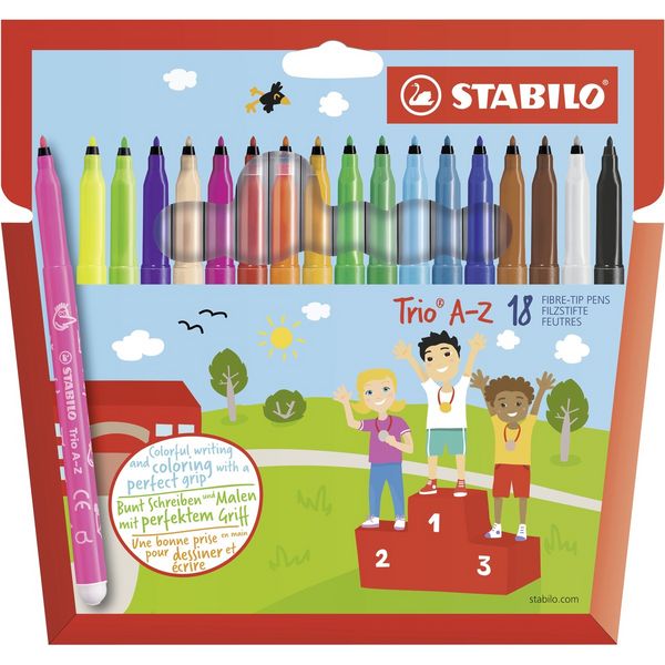 STABILO Filzstifte Trio A-Z 18 Stück Kartonetui