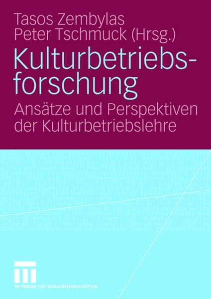 Produktbild: Kulturbetriebsforschung