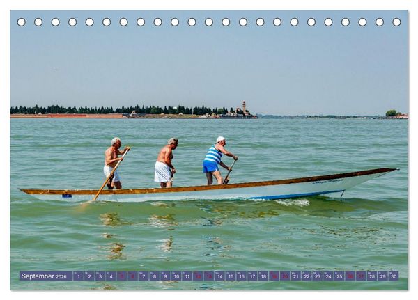 Produktbild: Venedig - Traum in der Lagune (Tischkalender 2026 DIN A5 quer), CALVENDO Monatskalender