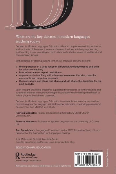 Produktbild: Debates in Modern Languages Education