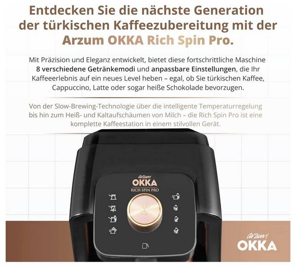 Produktbild: Arzum ESPRESSOKANNE mit Kaffeemaschine Bronze Fassungsverm&ouml;gen Tassen=5