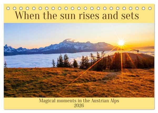 Produktbild: When the sun rises and sets (Desk Calendar 2026 DIN A5 landscape), CALVENDO 12 Month DeskCalendar