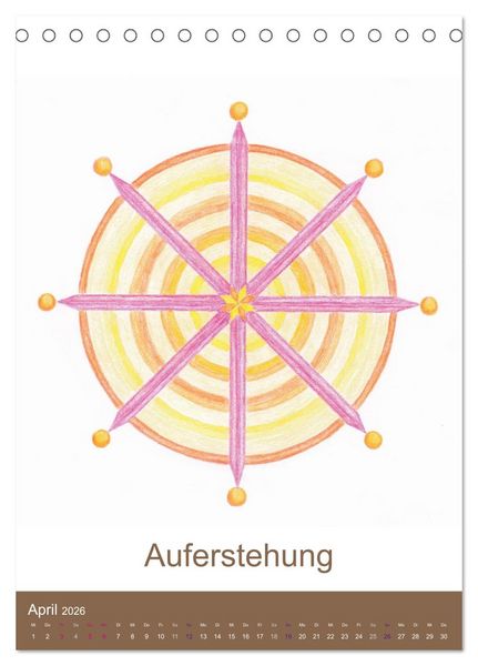 Produktbild: Atlantisheilsymbole (Tischkalender 2026 DIN A5 hoch), CALVENDO Monatskalender