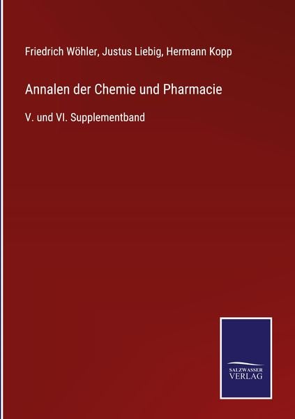 Produktbild: Annalen der Chemie und Pharmacie