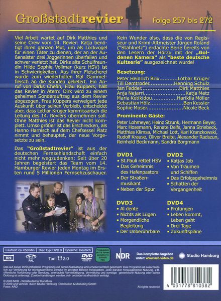 Produktbild: Gro&szlig;stadtrevier - Box 17/Folge 257-272 [4 DVDs] - Softbox