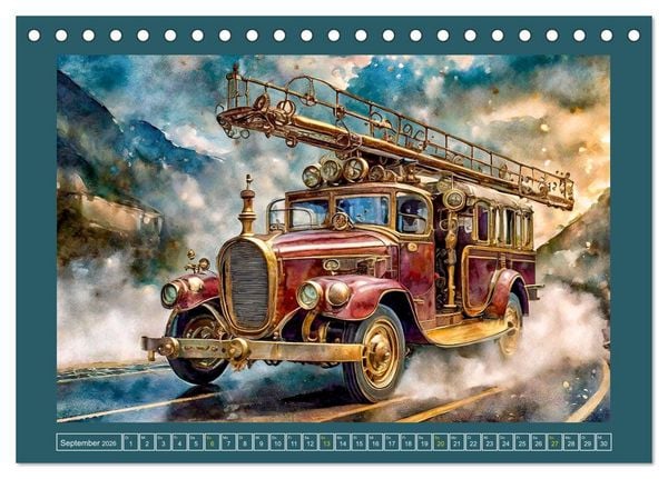 Produktbild: Mit Steampunk unterwegs (Tischkalender 2026 DIN A5 quer), CALVENDO Monatskalender