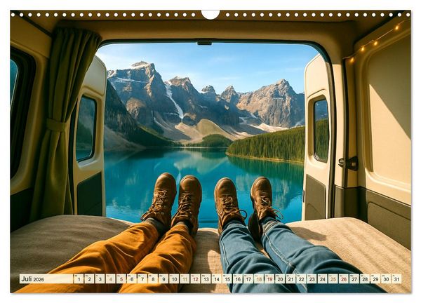 Produktbild: VANLIFE - Dein Weg. Dein Ziel. Dein Zuhause. (Wandkalender 2026 DIN A3 quer), CALVENDO Monatskalender