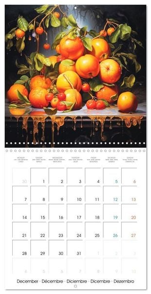 Produktbild: Splash fruit&eacute; (Calendrier mural carr&eacute; 2026 30x30 cm) Calendrier double avec une page pour vos prises de notes