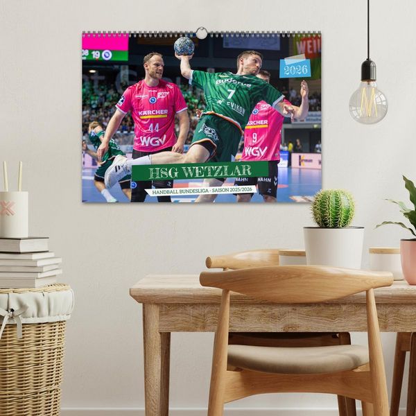 Produktbild: Kalender - HSG Wetzlar Handball Bundesliga Saison 2025/2026 (Wandkalender 2026 DIN A3 quer), CALVENDO Monatskalender