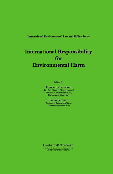 Produktbild: International Responsibility for Environmental Harm