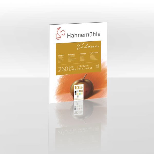 Produktbild: Hahnem&uuml;hle Papier Pastellpapier Velour, 24 x 32 cm, 260 g/m&sup2;