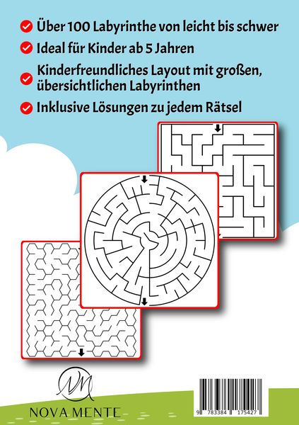 Produktbild: Labyrinthe f&uuml;r Kinder ab 5 Jahren - Band 25