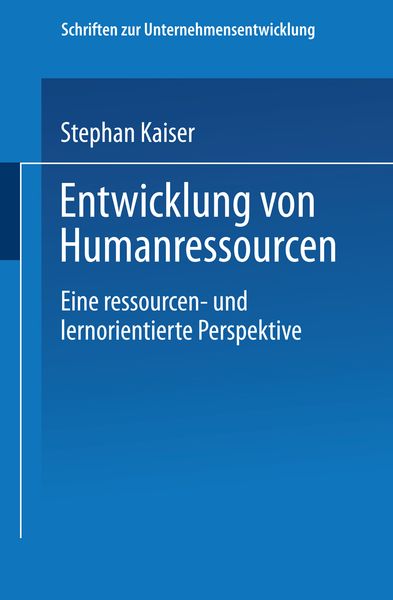 Produktbild: Entwicklung von Humanressourcen