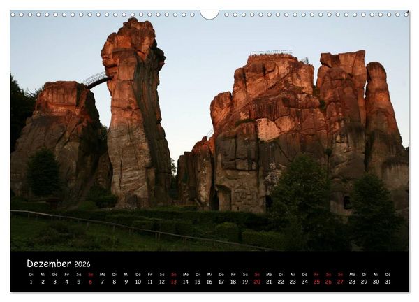 Produktbild: Die Externsteine (Wandkalender 2026 DIN A3 quer), CALVENDO Monatskalender