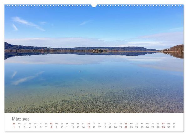 Produktbild: Kochelsee Impressionen - Ein Jahr in Bildern am Ufer der Stille (Wandkalender 2026 DIN A2 quer), CALVENDO Monatskalender