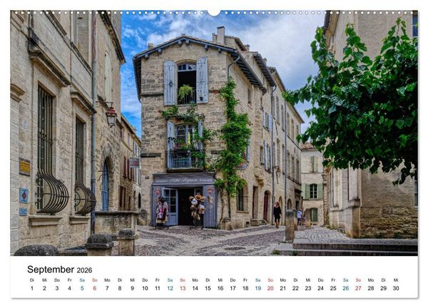 Produktbild: Uz&eacute;s - Charmante Kleinstadt im Gard (Wandkalender 2026 DIN A2 quer), CALVENDO Monatskalender