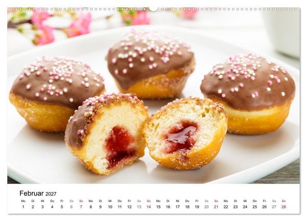 Produktbild: Kuchen, Kekse und Geb&auml;ck - s&uuml;&szlig; und lecker durch das Jahr (Wandkalender 2027 DIN A2 quer), CALVENDO Monatskalender