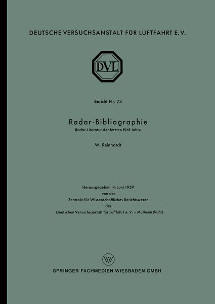 Produktbild: Radar-Bibliographie