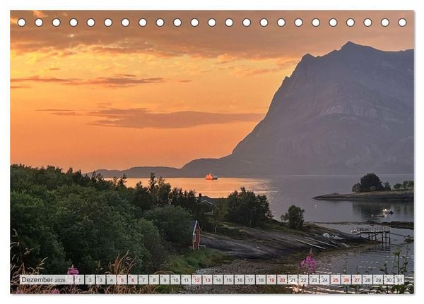 Produktbild: Wandern in Norwegen - Einklang von Gebirge und Meer (Tischkalender 2026 DIN A5 quer), CALVENDO Monatskalender