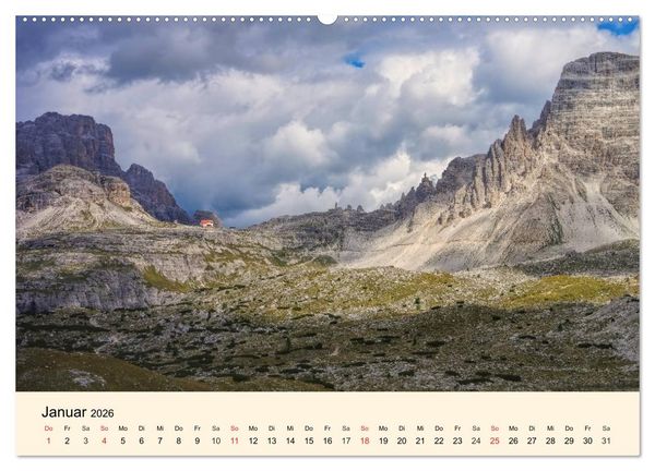 Produktbild: Sextner Dolomiten (hochwertiger Premium Wandkalender 2026 DIN A2 quer), Kunstdruck in Hochglanz