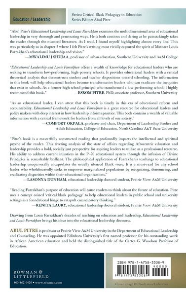Produktbild: Educational Leadership and Louis Farrakhan